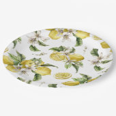 甘美なレモンと緑 ペーパープレート (アングル)