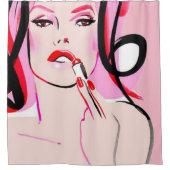 甘美な唇のシャワーカーテン シャワーカーテン (正面)