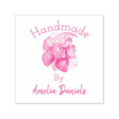 甘美な夏のイチゴのゴムスタンプ セルフインキングスタンプ (デザイン)