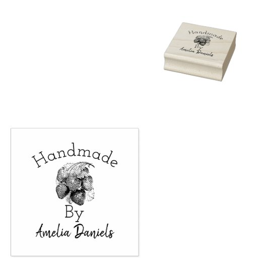 甘美な夏のイチゴのゴムスタンプ ラバースタンプ (押印)