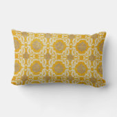 甘美な夢のダマスク織のパターン（の模様が）あるな装飾用クッション ランバークッション (裏面)