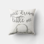 甘美な夢のバニーのベビーの子供部屋の枕装飾 クッション (裏面)