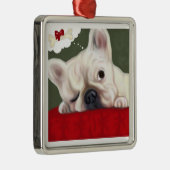 甘美な夢のフレンチ・ブルドッグ メタルオーナメント (右)