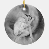 甘美な夢の天使のオーナメント セラミックオーナメント (裏面)