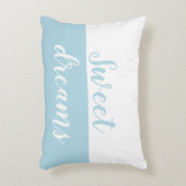 甘美な夢の、淡いブルー及び白いアクセント アクセントクッション (正面(垂直))