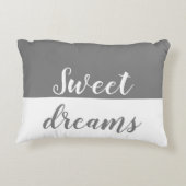 甘美な夢の、灰色及び白いアクセント アクセントクッション (裏面)