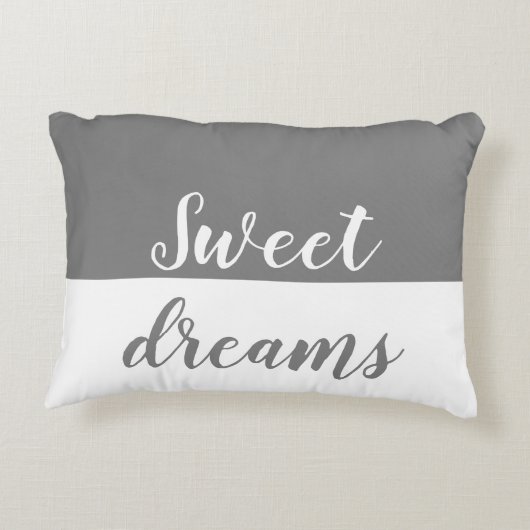 甘美な夢の、灰色及び白いアクセント アクセントクッション (裏面)