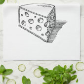 甘美な夢はチーズチーズ恋人タオルから成っています キッチンタオル (折り畳み)