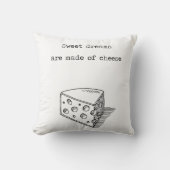 甘美な夢はチーズ装飾用クッションから成っています クッション (正面)