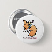 甘美な夢、コーギーのベビー。 円形ピンバッジ 缶バッジ (正面&裏面)