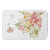 甘美な大きな花束ダリアユリ牡丹プリムローズ バスマット (正面)
