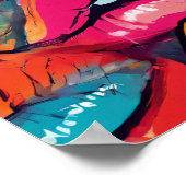 甘美な女性が口を開くのが大好き：ウォーホルの芸術性 ポスター (角)