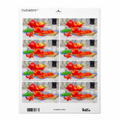 甘胡椒の静物 ラベル (フルシート)