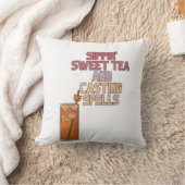 甘茶と呪文が機知に富んだユーモア クッション (ブランケット)