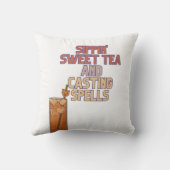 甘茶と呪文が機知に富んだユーモア クッション (裏面)