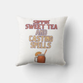 甘茶と呪文が機知に富んだユーモア クッション (裏面)