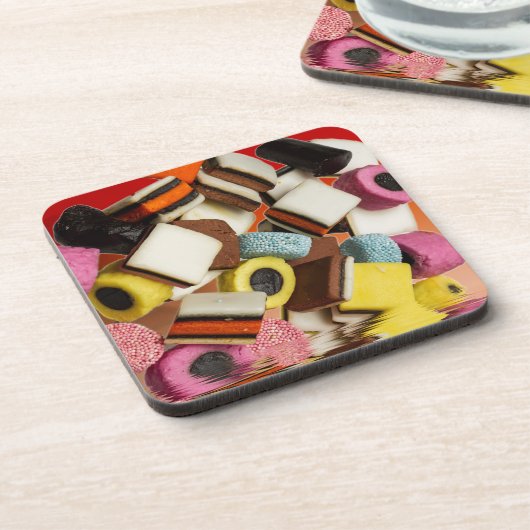 甘草すべての種類の菓子 コースター (左側)