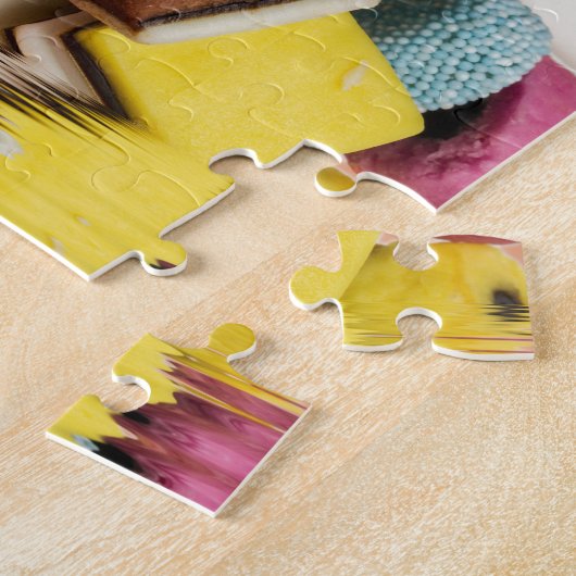 甘草すべての種類の菓子 ジグソーパズル (側面)