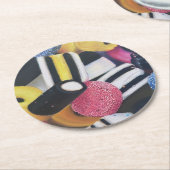 甘草の一種コースター ラウンドペーパーコースター (アングル)