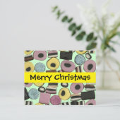 甘草の品揃え – クリスマスポストカード (スタンド正面)