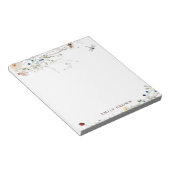 甘草の山花とレディーバパーソナライズされたグ ノートパッド (アングル)