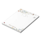 甘草の山花とレディーバパーソナライズされたグ ノートパッド (回転)