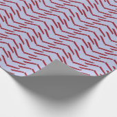 甘草の赤いねじれたキャンディ ラッピングペーパー (角)