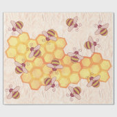 甘蜂ハニカム包装紙 ラッピングペーパー (フラット)