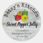 甘辛ゼリー製品シール ラウンドシール (正面)