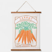 甘辛ニンジン種子パケッぶら下がったトのタペストリー 吊り下げ型タペストリー (正面)