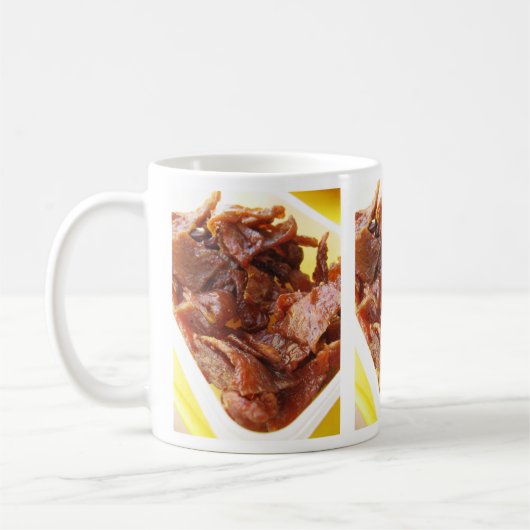 甘酸っぱい乾燥ハム[ムウワン] コーヒーマグカップ (左)
