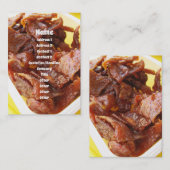 甘酸っぱい乾燥ハム[ムウワン] 名刺 (正面/裏面)