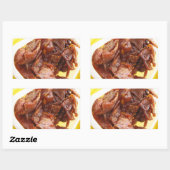 甘酸っぱい乾燥ハム[ムウワン] 長方形シール (シート)