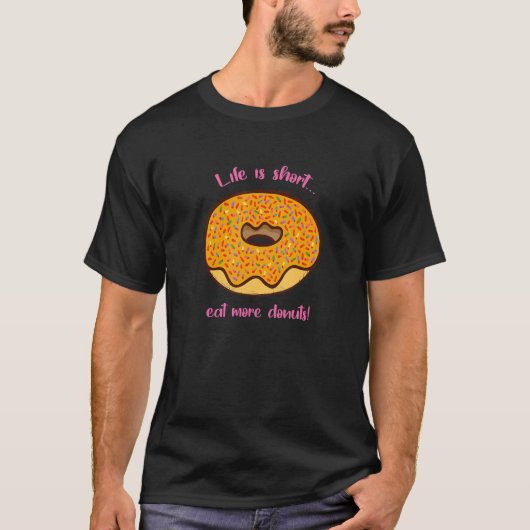 甘食べい食べ物のドーナツ Tシャツ (正面)