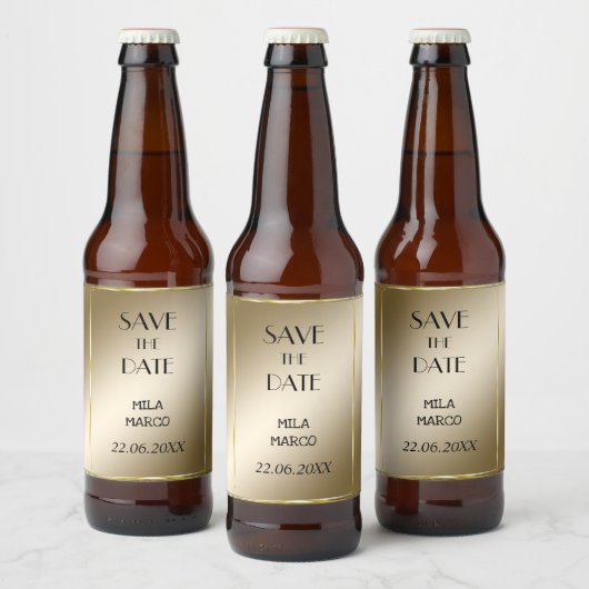 甘黄金モダン ビールラベル (ボトル)