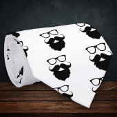 生おもしろい髭の男 ネクタイ