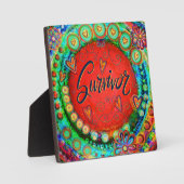 生きお洒落残りカラフルの陽気さ フォトプラーク (正面)