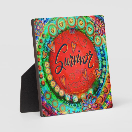 生きお洒落残りカラフルの陽気さ フォトプラーク (正面)