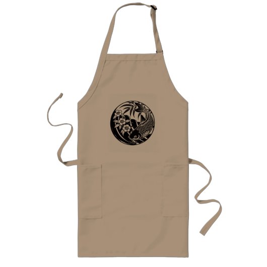 生きがい ロングエプロン (正面)
