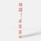 生きたサンゴと白い5つのストライプパターン iPhoneケース (右側面)