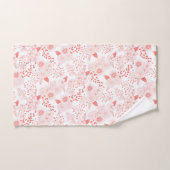 生きたサンゴの鳩の花 バスタオルセット (ハンドタオル)