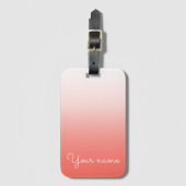 生きたサンゴグラデーションル ラゲッジタグ (正面縦)