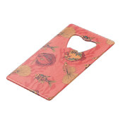 生きたサンゴ礁に生息する魚 クレジットカード栓抜き (裏面アングル)