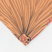 生きたサンゴ礁に生息する魚 フリースブランケット (角)