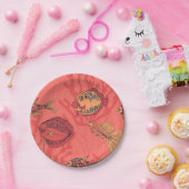 生きたサンゴ礁に生息する魚 ペーパープレート (パーティー)