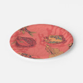 生きたサンゴ礁に生息する魚 ペーパープレート (アングル)