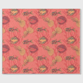 生きたサンゴ礁に生息する魚 ラッピングペーパー (フラット)