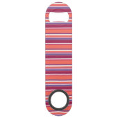 生きたサンゴ、赤と紫のストライプ スピード栓抜き (裏面)