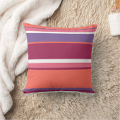 生きたサンゴ、赤と紫 クッション (ブランケット)