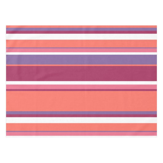 生きたサンゴ、赤と紫 テーブルクロス (正面(横))